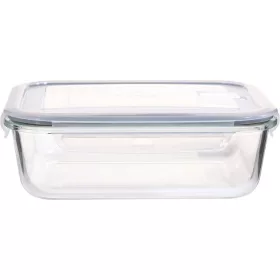   MagicHome téglalap alakú üveg ételtároló doboz fedéllel és szellőzőszeleppel – 1000 ml