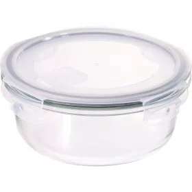   MagicHome kerek üveg ételtároló doboz fedéllel és szellőzőszeleppel – 950 ml