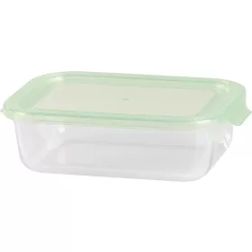   MagicHome téglalap alakú üveg ételtároló doboz műanyag fedéllel – 1000 ml