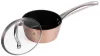 MagicHome Copper Line nyeles lábas üvegfedővel – Ø 16 cm, 1200 ml