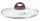 MagicHome Marble Line üvegfedő fa hatású fogantyúval és gőzkieresztő nyílással – Ø 26 cm