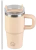 MagicHome rozsdamentes acél termobögre szívószállal – 550 ml -