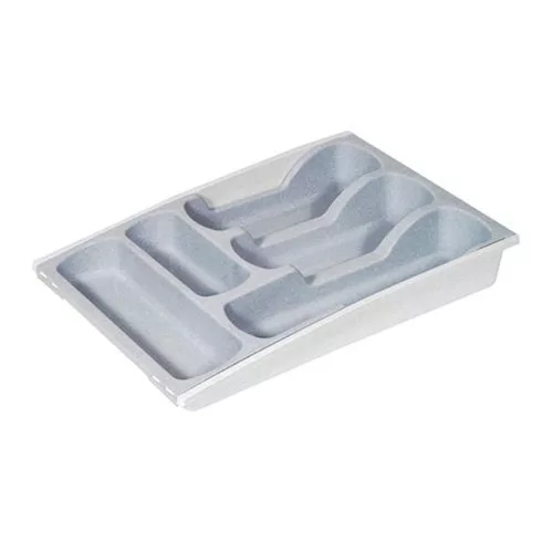 Curver 5 rekeszes evőeszköztartó fiókba – 30 × 42 × 6,4 cm, szürkéskék