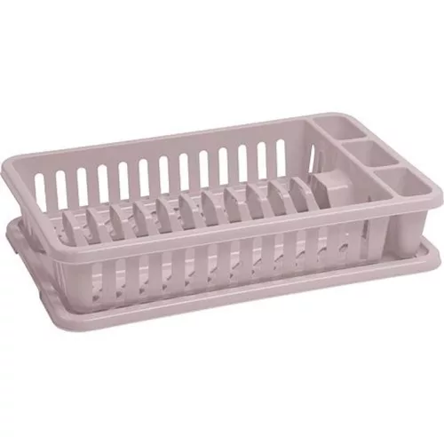 Curver 176008 konyhai edényszárító csepptálcával – 42 × 26,5 × 8,8 cm, bézs