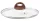 MagicHome Marble Line üvegfedő fa hatású fogantyúval és gőzkieresztő nyílással – Ø 24 cm
