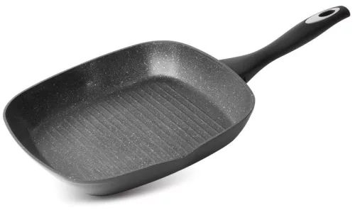 MagicHome Black Line grillserpenyő márványhatású tapadásmentes bevonattal – Ø 28 cm