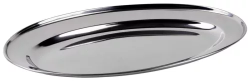MagicHome EOT ovális rozsdamentes acél tortatálca – 30 cm