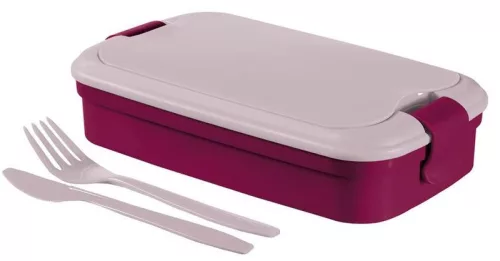 Curver LUNCH & GO Bento uzsonnásdoboz evőeszközzel – 1300 ml, lila