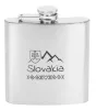 MagicHome HF292 rozsdamentes acél laposüveg – 177 ml, Szlovákia címerével