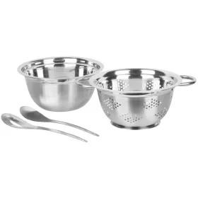   MagicHome 4 részes rozsdamentes acél salátakészlet – 24 cm, 3 liter