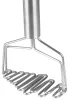 MagicHome rozsdamentes acél krumplinyomó dupla ráccsal – 10,5 × 8,4 × 23,5 cm