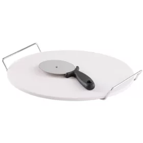   MagicHome kordierit pizza sütőkő pizzavágóval – Ø 33 cm