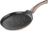 MagicHome Coffee Brown Line palacsintasütő 2 rétegű márványhatású tapadásmentes bevonattal – Ø 25 cm