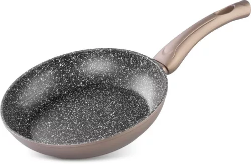 MagicHome Coffee Brown Line serpenyő 2 rétegű márványhatású tapadásmentes bevonattal – Ø 28 cm