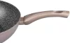 MagicHome Coffee Brown Line wok serpenyő 2 rétegű márványhatású tapadásmentes bevonattal – Ø 28 cm