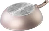MagicHome Coffee Brown Line wok serpenyő 2 rétegű márványhatású tapadásmentes bevonattal – Ø 28 cm