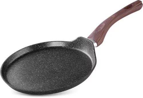 MagicHome Black Marble Line palacsintasütő 3 rétegű márványhatású tapadásmentes bevonattal – Ø 25 cm