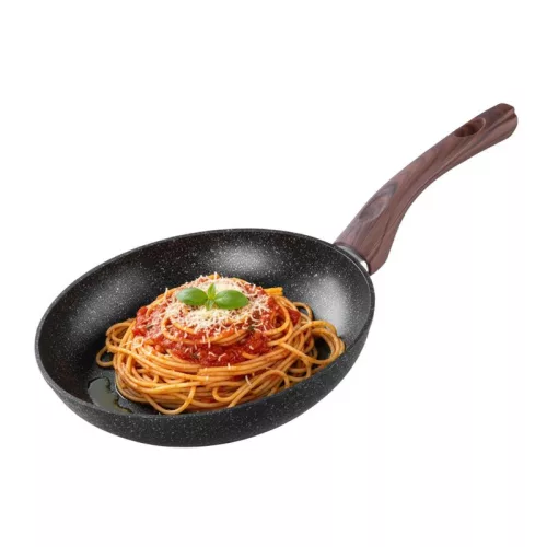 MagicHome Black Marble Line serpenyő 3 rétegű márványhatású tapadásmentes bevonattal – Ø 28 cm