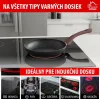MagicHome Black Marble Line serpenyő 3 rétegű márványhatású tapadásmentes bevonattal – Ø 28 cm