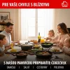MagicHome Black Marble Line serpenyő 3 rétegű márványhatású tapadásmentes bevonattal – Ø 28 cm