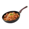 MagicHome Black Marble Line wok serpenyő 3 rétegű márványhatású tapadásmentes bevonattal – Ø 28 cm