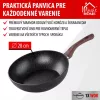 MagicHome Black Marble Line wok serpenyő 3 rétegű márványhatású tapadásmentes bevonattal – Ø 28 cm
