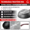 MagicHome Black Marble Line wok serpenyő 3 rétegű márványhatású tapadásmentes bevonattal – Ø 28 cm