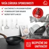 MagicHome Black Marble Line wok serpenyő 3 rétegű márványhatású tapadásmentes bevonattal – Ø 28 cm