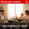 MagicHome Black Marble Line fazék üvegfedővel, 3 rétegű márványhatású tapadásmentes bevonattal – Ø 24 cm, 4000 ml