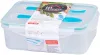 MagicHome 2 rekeszes szögletes ételhordó villával és kanállal – 1500 ml