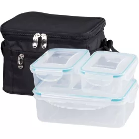   MagicHome szögletes ételtároló doboz készlet hőtartó táskával – 3 db, 1500 + 2 × 500 ml