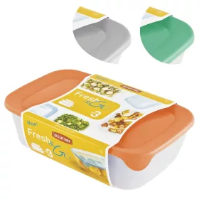   Curver ételtároló doboz készlet – 3 db, 500 / 1000 / 2000 ml, vegyes szín
