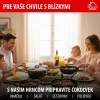 MagicHome Black Marble Line fazék üvegfedővel, 3 rétegű márványhatású tapadásmentes bevonattal – Ø 20 cm, 2200 ml