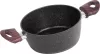 MagicHome Black Marble Line fazék üvegfedővel, 3 rétegű márványhatású tapadásmentes bevonattal – Ø 20 cm, 2200 ml