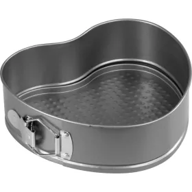   MagicHome szív alakú kapcsos tortaforma levehető aljjal – 21,5 × 21 × 6,5 cm