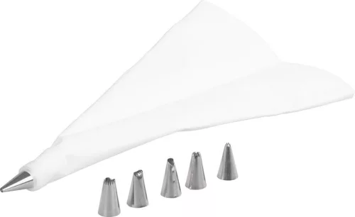 MagicHome cukrászhabzsák 6 díszítőcsővel – 20 × 34 cm