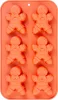 MagicHome szilikon sütőforma mézeskalács figurákhoz – 6 forma, 29,5 × 17,5 × 2,7 cm