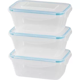   MagicHome téglalap alakú ételtároló doboz készlet – 3 × 700 ml