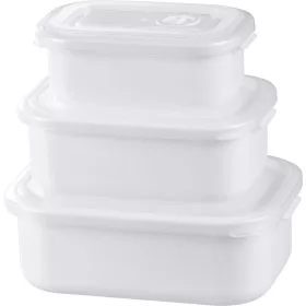   MagicHome MB41 téglalap alakú ételtároló doboz készlet – 3 db, 700/1300/2100 ml