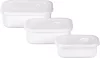 MagicHome MB41 téglalap alakú ételtároló doboz készlet – 3 db, 700/1300/2100 ml