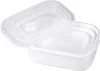 MagicHome MB41 téglalap alakú ételtároló doboz készlet – 3 db, 700/1300/2100 ml