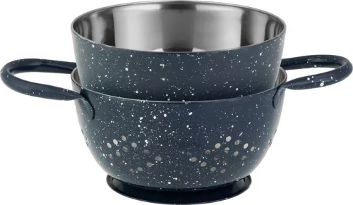 MagicHome rozsdamentes acél szűrőtál készlet fogantyúval – 2 db, Ø 15,5 cm