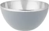 MagicHome rozsdamentes acél tál PP külső borítással – Ø 22 cm, szürke