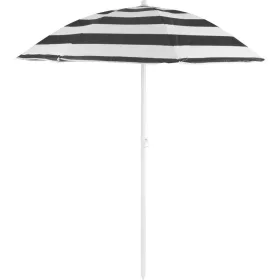   Napernyő DALIA 180 cm, 32/32 mm, dönthető csuklóval, fekete-fehér, strand