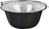 MagicHome zománcozott bogrács – 12 liter, Ø 39,8 × 18 cm, fekete-szürke