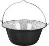 MagicHome zománcozott bogrács – 12 liter, Ø 39,8 × 18 cm, fekete-szürke