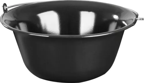 MagicHome zománcozott bogrács – 12 liter, Ø 39,8 × 18 cm, fekete