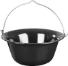 MagicHome zománcozott bogrács – 12 liter, Ø 39,8 × 18 cm, fekete