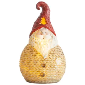   MagicHome, Karácsonyi figura, Mikulás, LED, polirezin, 19,5 cm