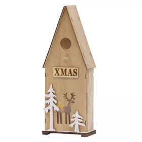   MagicHome, karácsonyi dísz, Madáretető, 3 LED, 12x7x32 cm